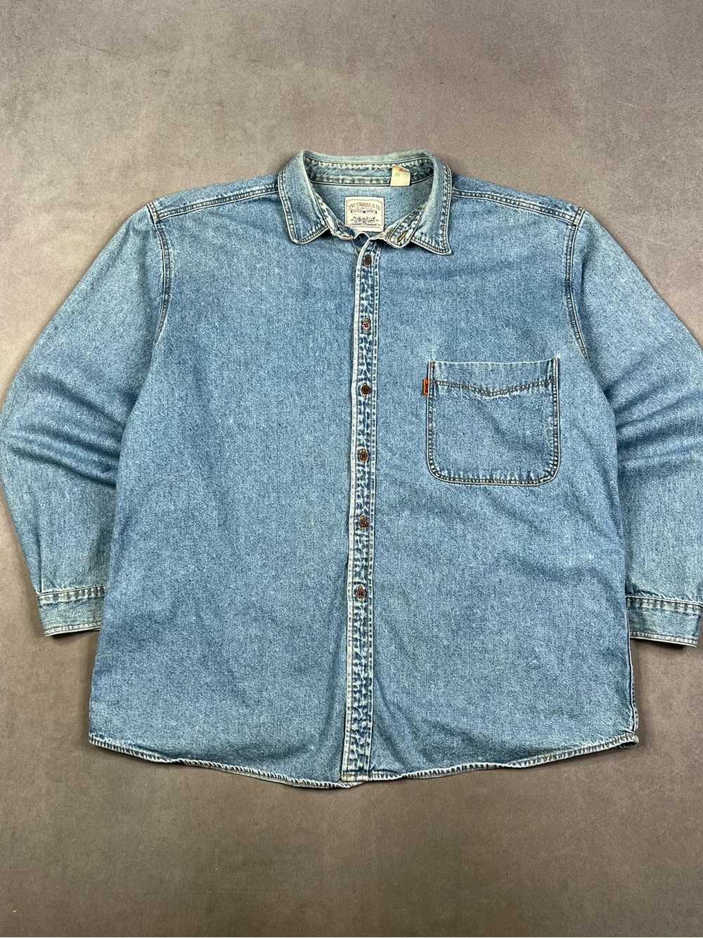 Levi's Light Blue Denim Button-Up Shirt Jacket